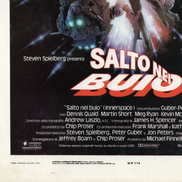 Joe Dante - Signed Poster - Salto nel buio (1987) - Image 3