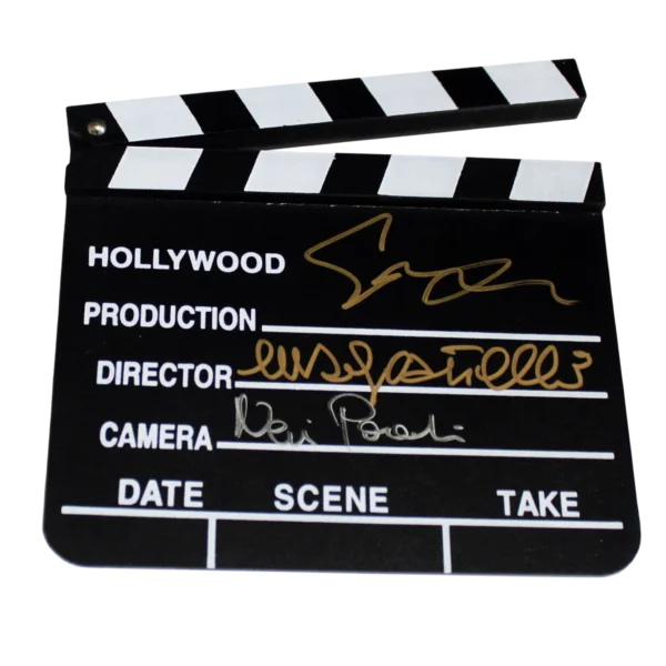 Clapperboard Signed by Italian Directors: Enzo G. Castellari, Neri Parenti, and Gabriele Muccino