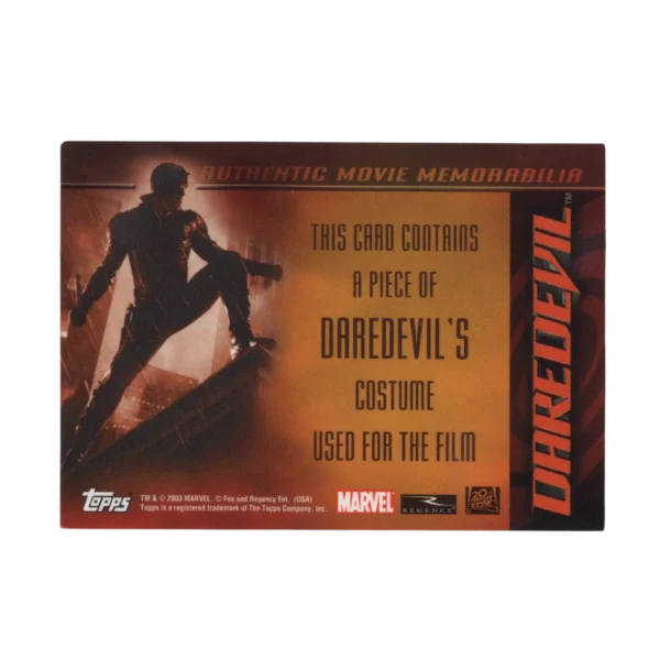 Prop Costume Card - Daredevil (2003) - Image 2