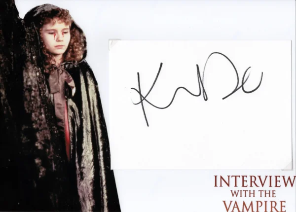 Kirsten Dunst - Signed Display - Interview with the Vampire: The Vampire Chronicles