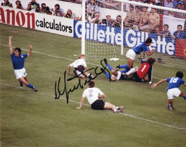 Marco Tardelli - Signed Photo - FIFA World Cup Final 1982 (Italy v West Germany - Santiago Bernabeu Stadium)