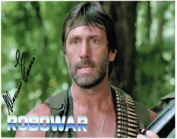 Massimo Vanni - Signed Photo - Robowar Robot da guerra