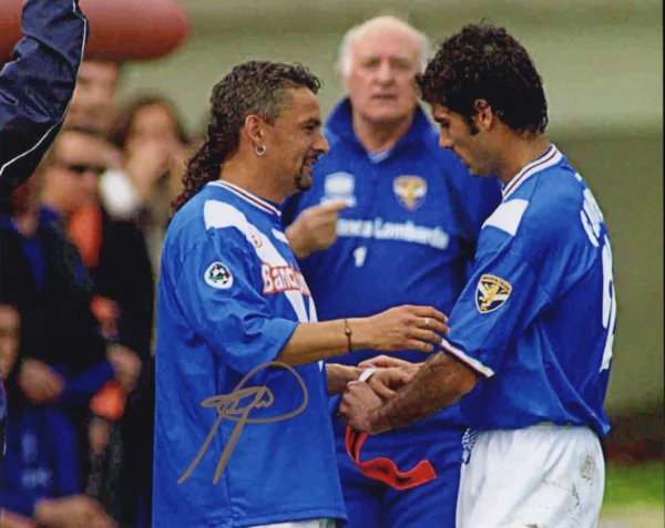 Roberto Baggio - Signed Photo - Soccer (Italy National Football Team)