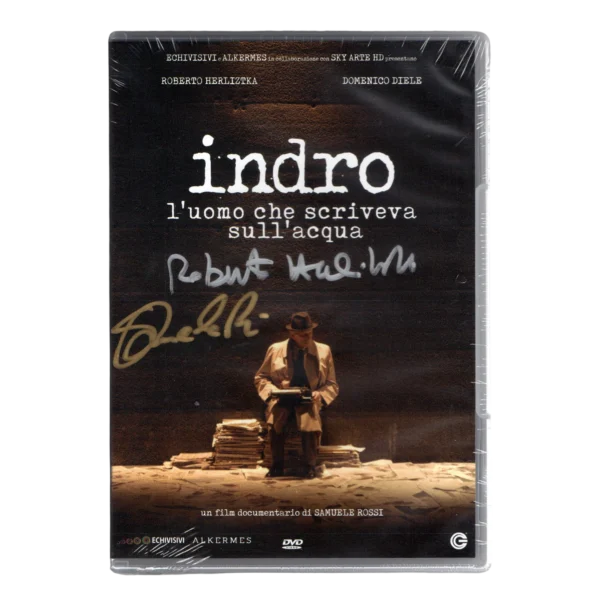 Samuele Rossi and Roberto Herlitzka - Signed Dvd - Indro. L'uomo che scriveva sull'acqua