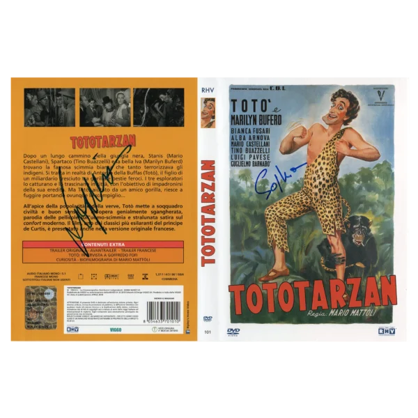 Sophia Loren - Signed Dvd Cover - Tototarzan - Image 3