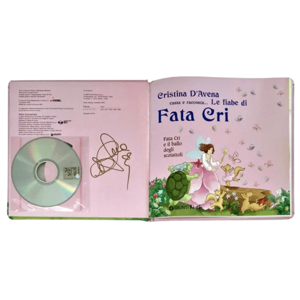 Cristina D'Avena - Signed Book with CD - Le Fiabe di Fata Cri: Fata Cri e il ballo degli scoiattoli - Image 3