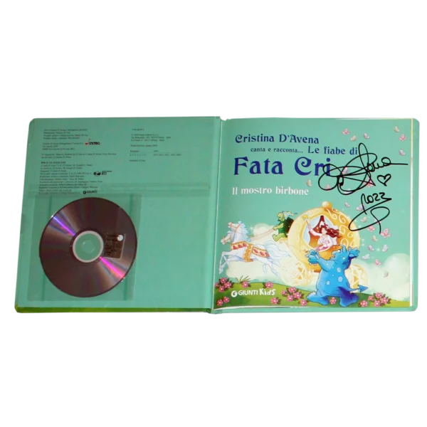 Cristina D'Avena - Signed Book with CD - Le Fiabe di Fata Cri: Il Mostro Birbone - Image 3