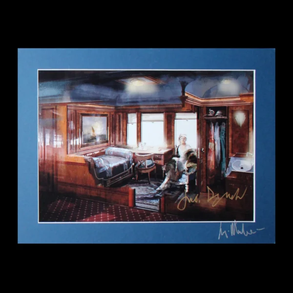 Murder on the Orient Express Concept Art Scenography Signed by Judi Dench and Luigi Marchione