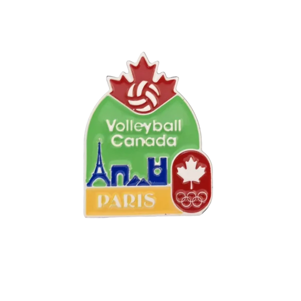 Paris 2024 Olympic Games Pin NOC Olympic Committee Team Volleyball Canada