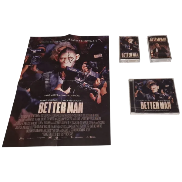 Robbie Williams - Better Man - Signed Poster with Soundtrack (Cd+2 Cassette)