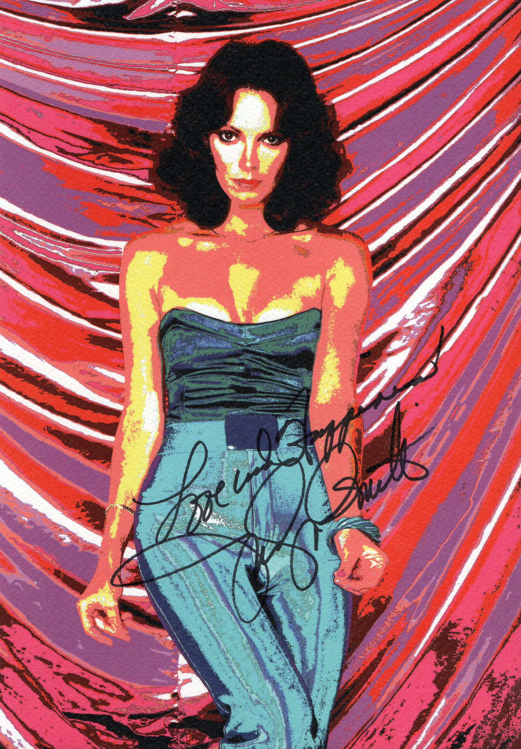 Jaclyn Smith - Signed Artwork - Charlie's Angels