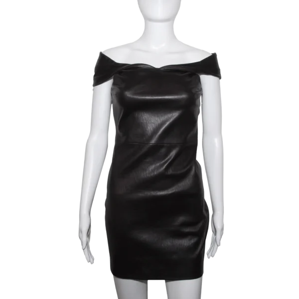 Gli anni più belli (2020) - Leather Dress worn by Nicoletta Romanoff (The Row)