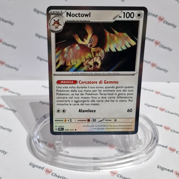 Pokemon Card Evoluzioni Prismatiche 078-131 Noctowl Rara Holo (Mint) ITA