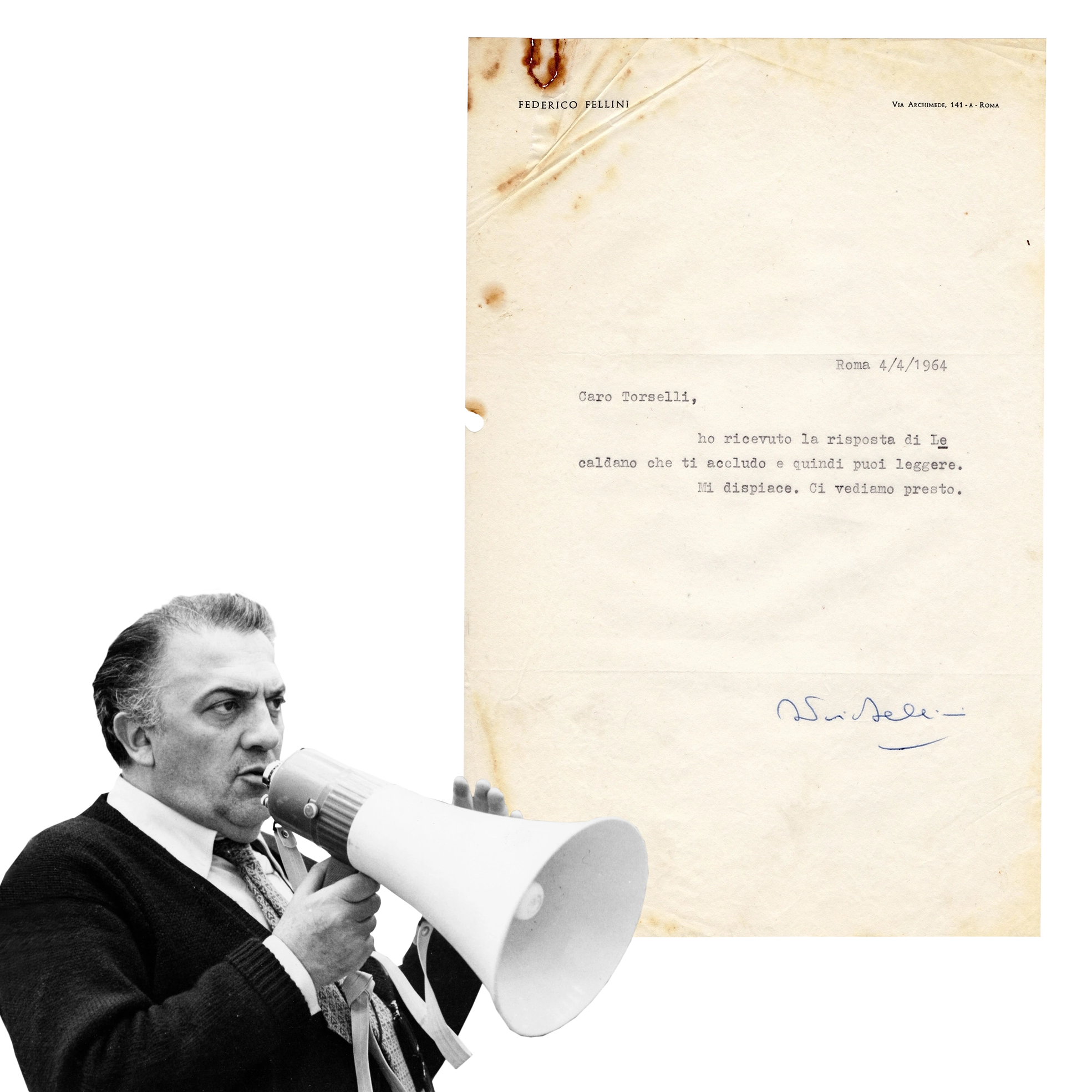 Federico Fellini - Original Signed Letter