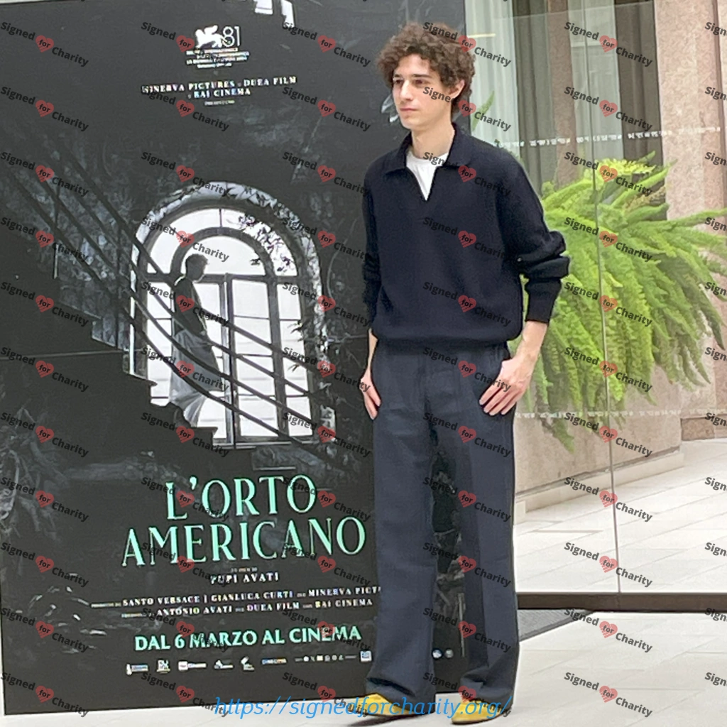 Filippo Scotti - Signed Photo - È stata la mano di Dio - Image 3