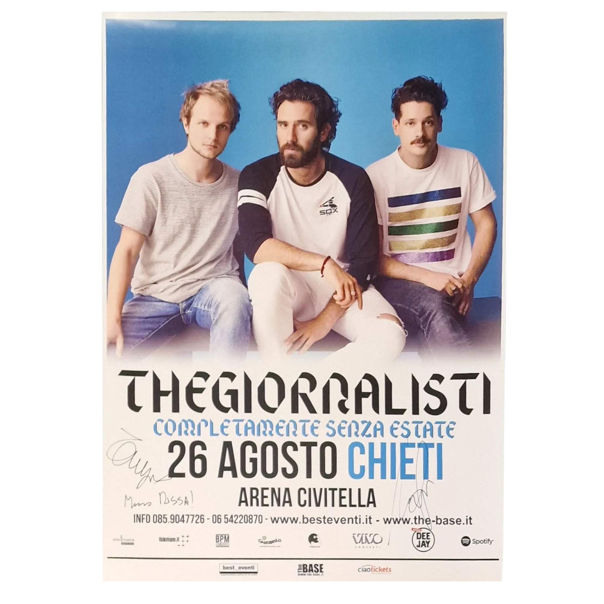 Thegiornalisti Tommaso Paradiso - Signed Poster - Musical Group