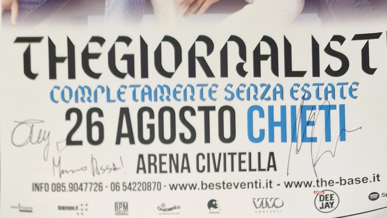 Thegiornalisti Tommaso Paradiso - Signed Poster - Musical Group - Image 5