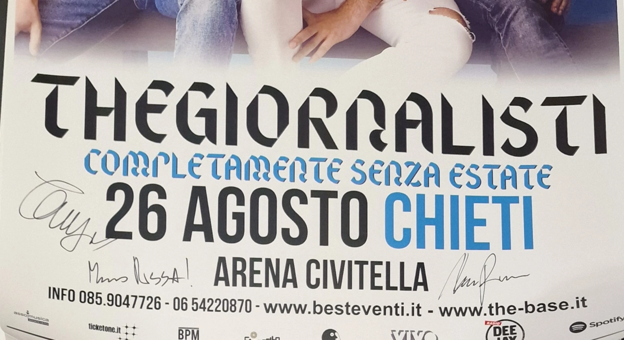 Thegiornalisti Tommaso Paradiso - Signed Poster - Musical Group - Image 6