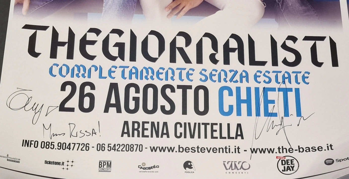 Thegiornalisti Tommaso Paradiso - Signed Poster - Musical Group - Image 8