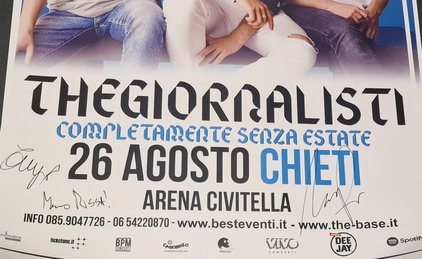 Thegiornalisti Tommaso Paradiso - Signed Poster - Musical Group - Image 10