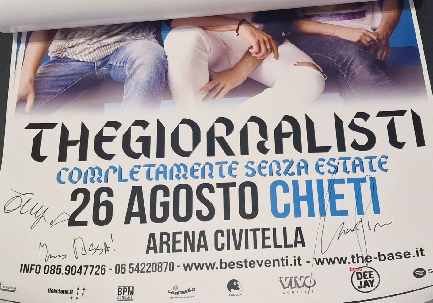 Thegiornalisti Tommaso Paradiso - Signed Poster - Musical Group - Image 11