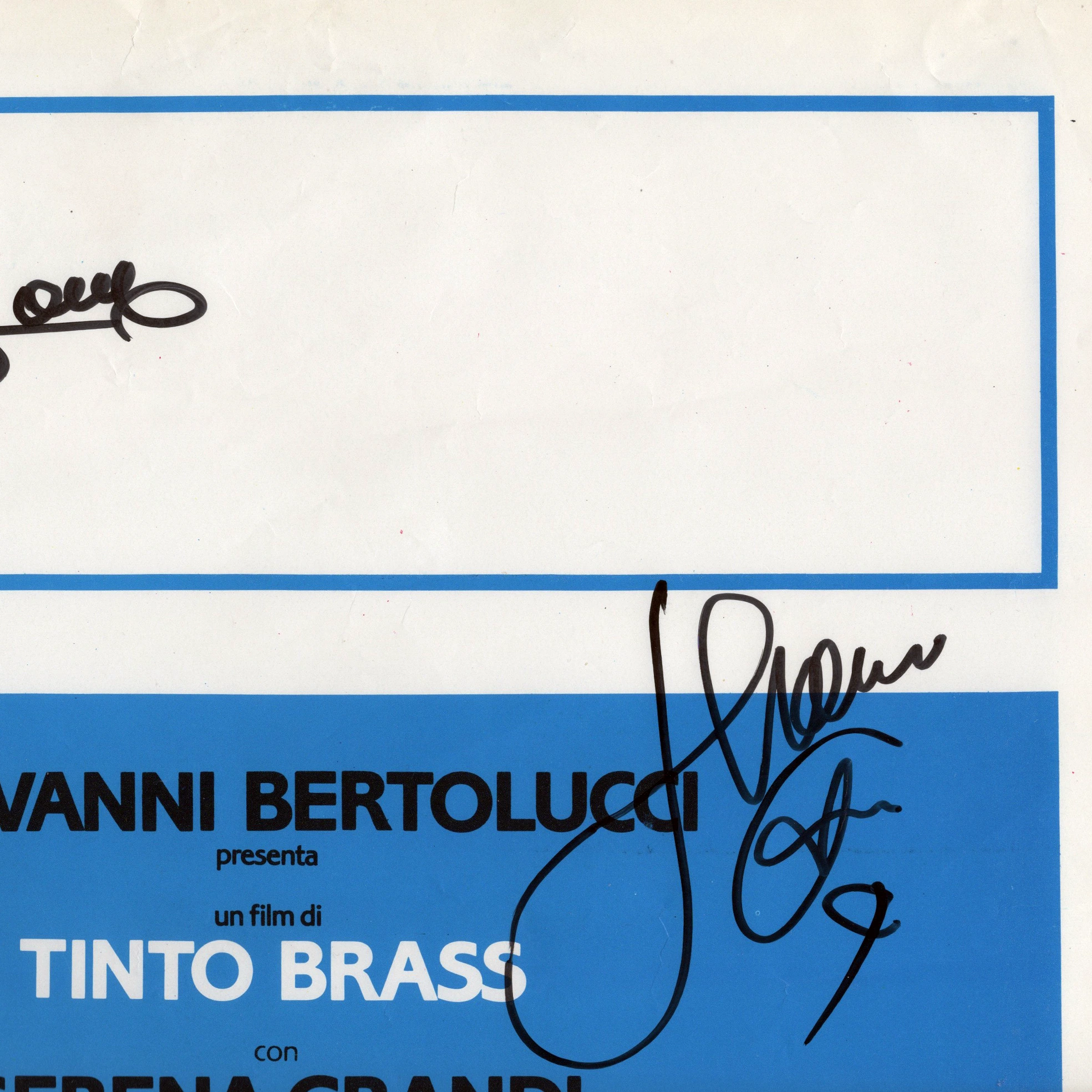 Franco Branciaroli, Serena Grandi and Malisa Longo - Signed Poster - Miranda (1985) - Image 8