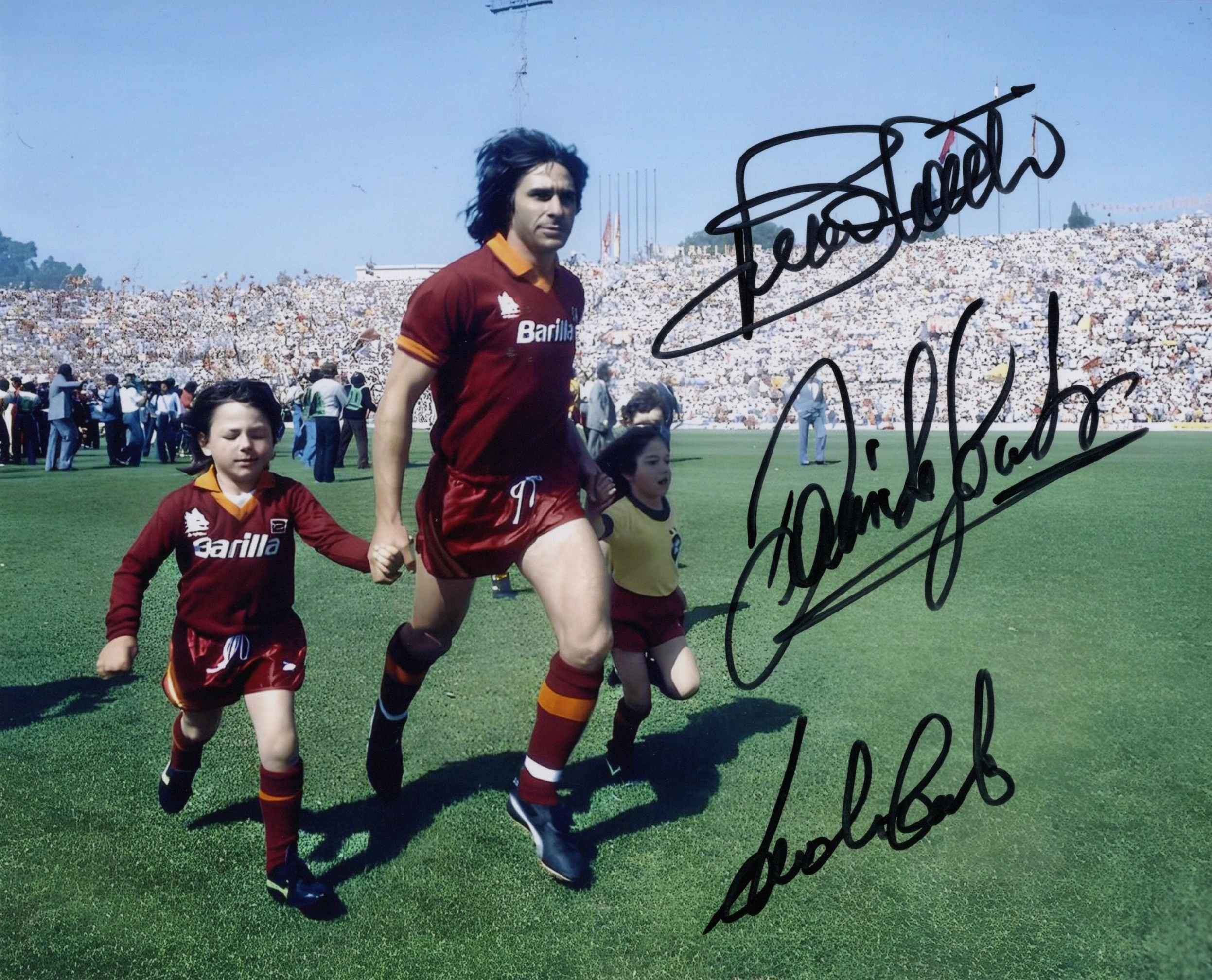 Bruno, Andrea and Daniele Conti – Signed Photo – Soccer (A. S. Roma)
