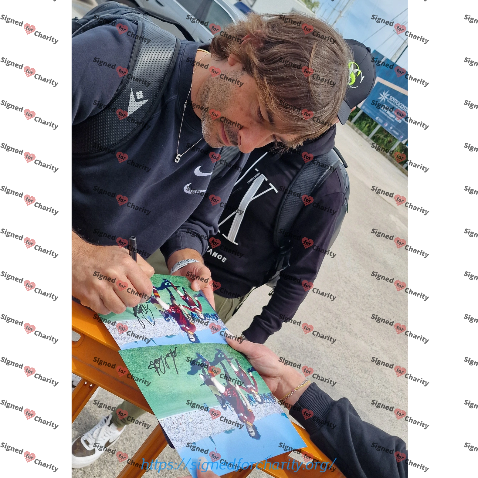 Bruno, Andrea and Daniele Conti – Signed Photo – Soccer (A. S. Roma) - Image 3