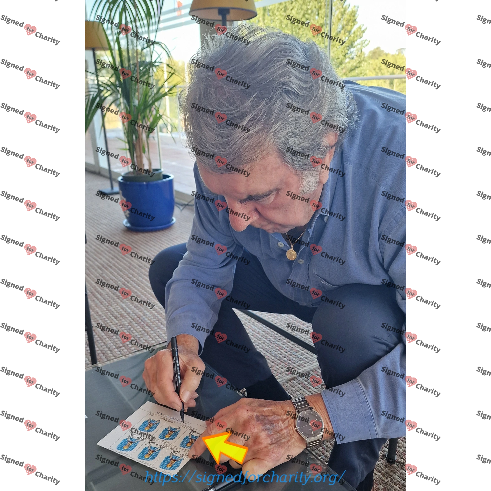 Dino Zoff - Signed Postage Stamp - 1.000 Lire 1982 Fifa World Cup - Image 2