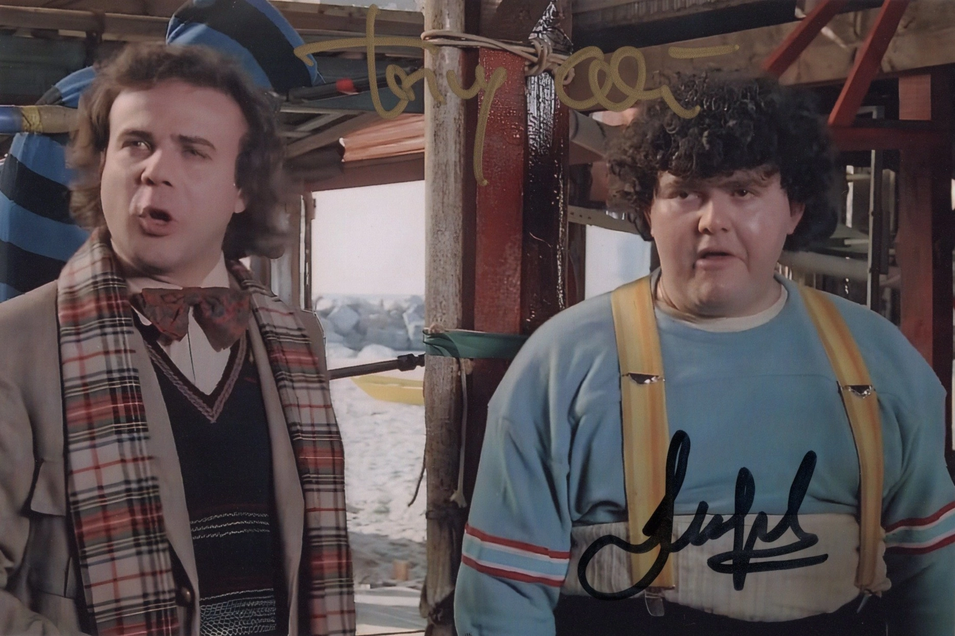 Jerry Calà and Giorgio Vignali – Signed Photo - Bomber