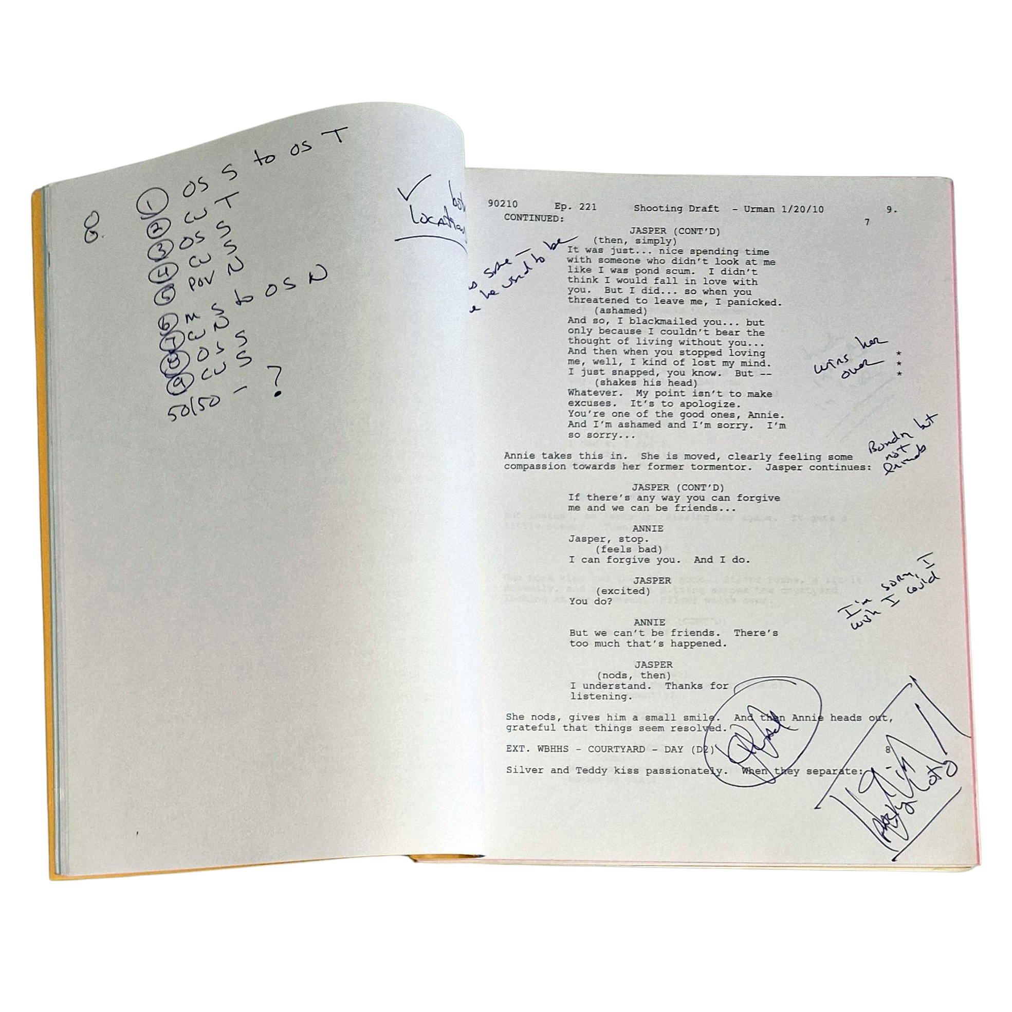 Original “90210” Episode 221 Javianna Production Script (2010) – CBS Productions – Annotated - Image 2