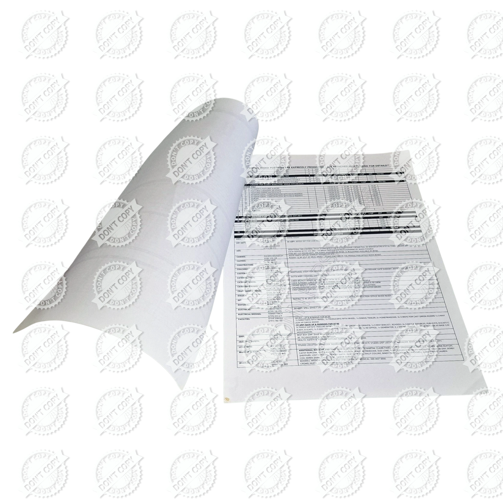 Fantastic Beasts and Where to Find Them (Codename “Boswell”) Original 2015 Call Sheet 27 - Image 2