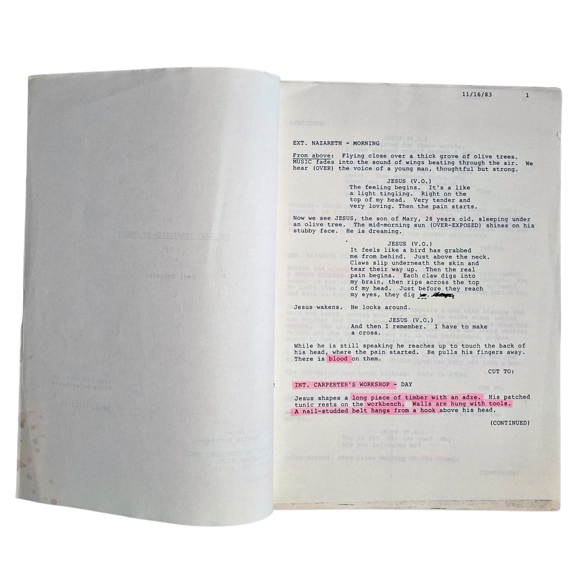 Original Production Script “The Last Temptation of Christ” (1983) – Martin Scorsese - Image 4