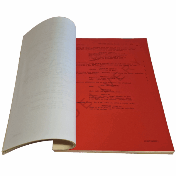 Hercules (2014) - Original Production Script – MGM – Multicolor Drafts ...