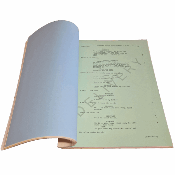 Hercules (2014) - Original Production Script – MGM – Multicolor Drafts ...