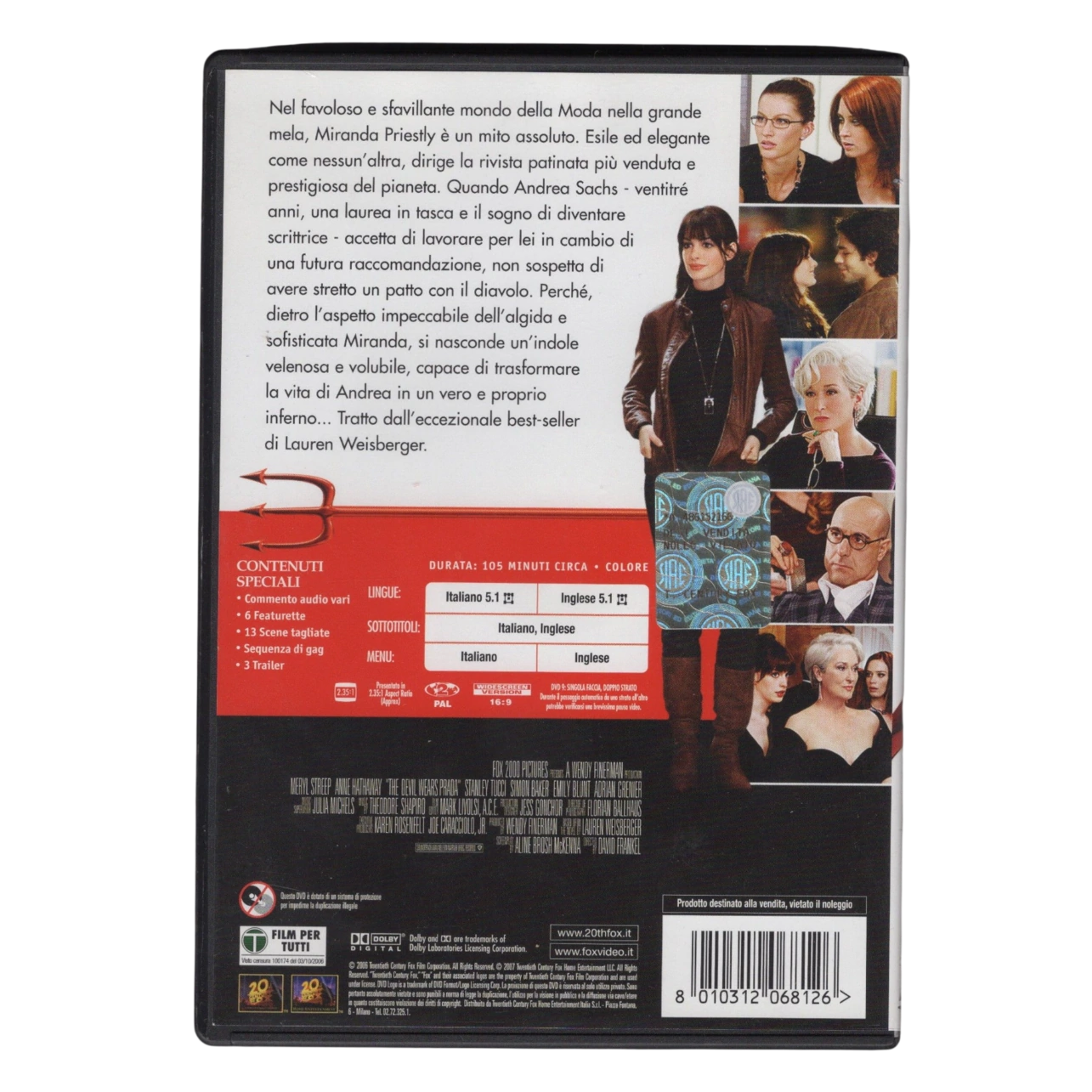 The Devil Wears Prada (Il diavolo veste Prada) - Signed DVD – Stanley Tucci - Image 2