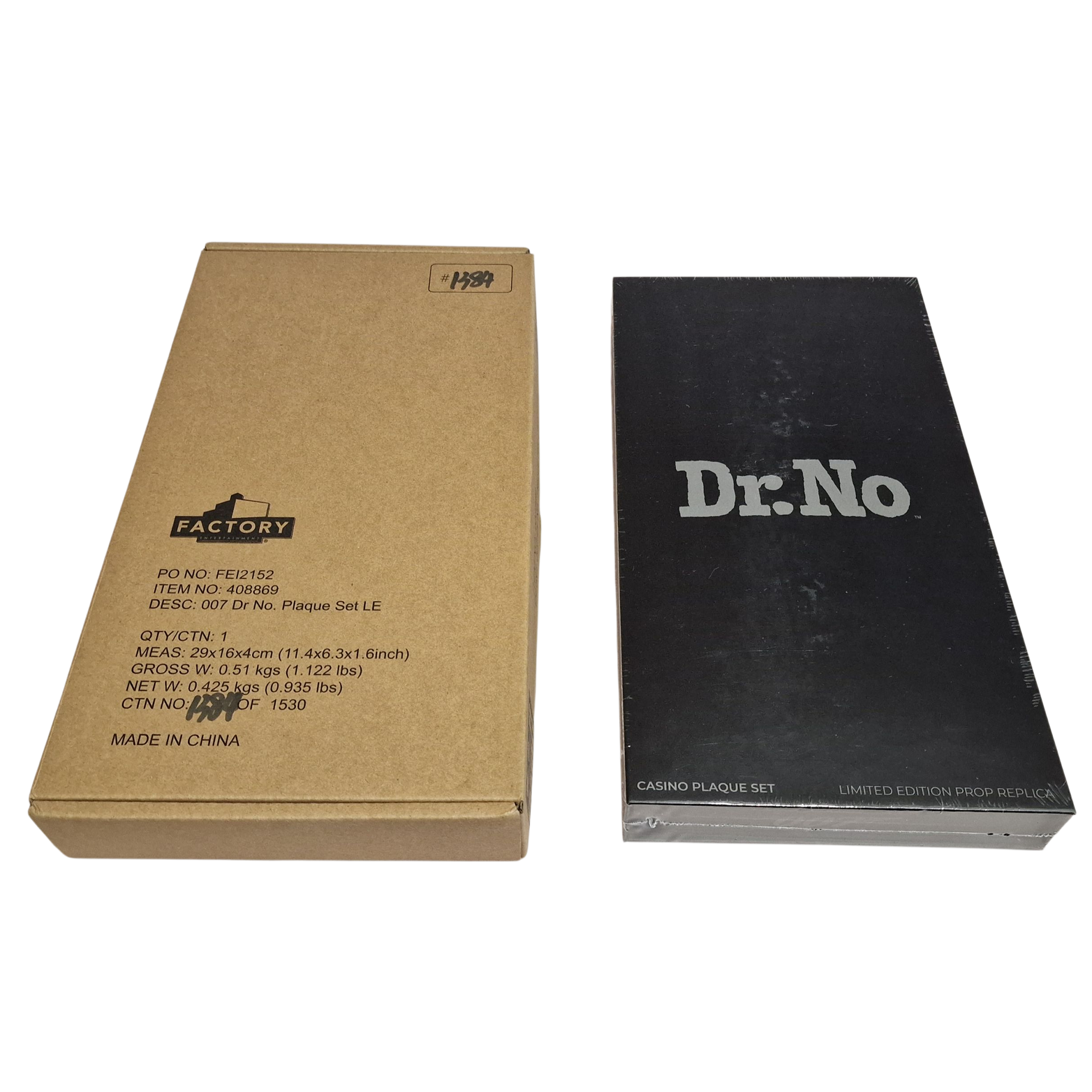 James Bond 007 β Dr. No Casino Plaques β Limited Edition Official Prop Replica