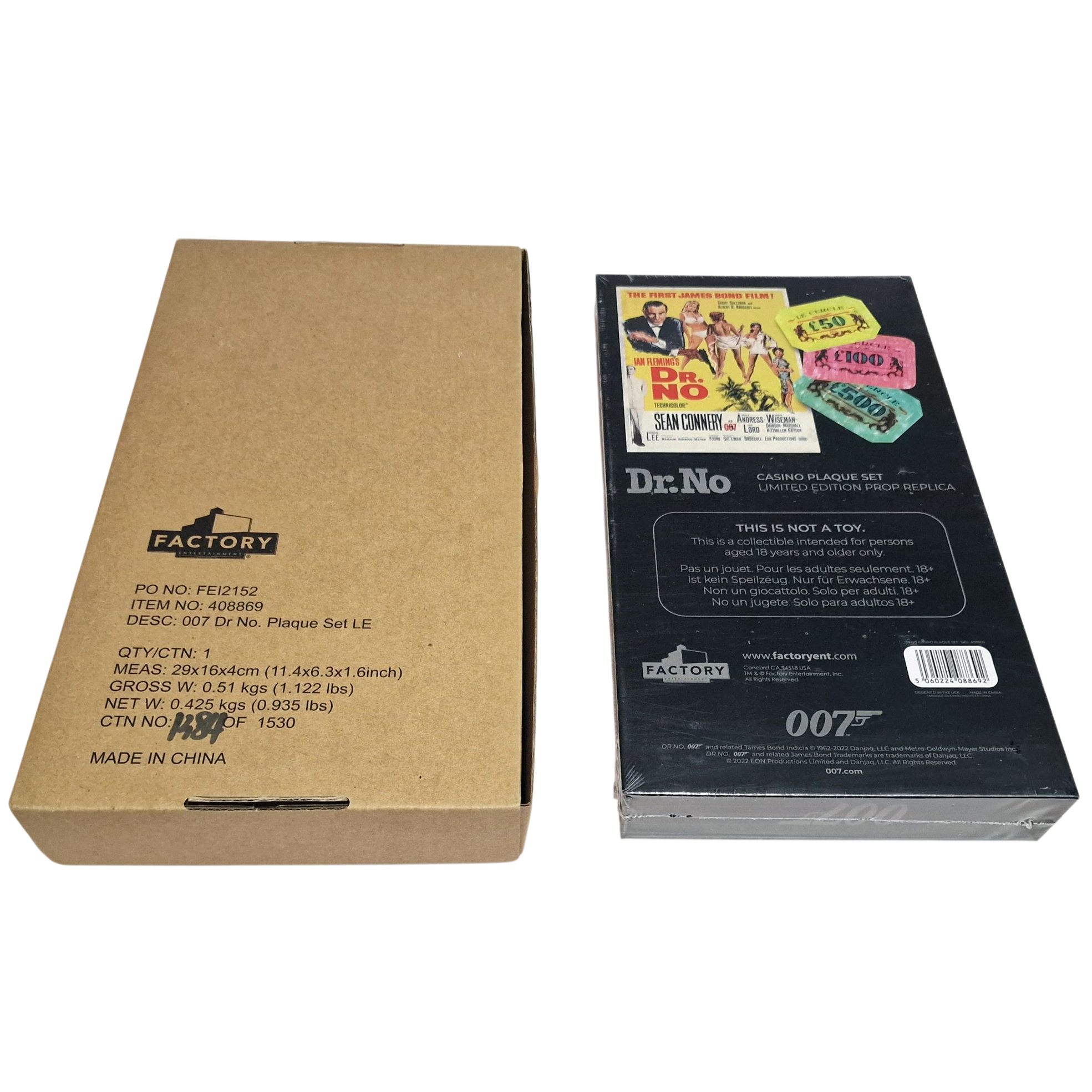 James Bond 007 β Dr. No Casino Plaques β Limited Edition Official Prop Replica - Image 4