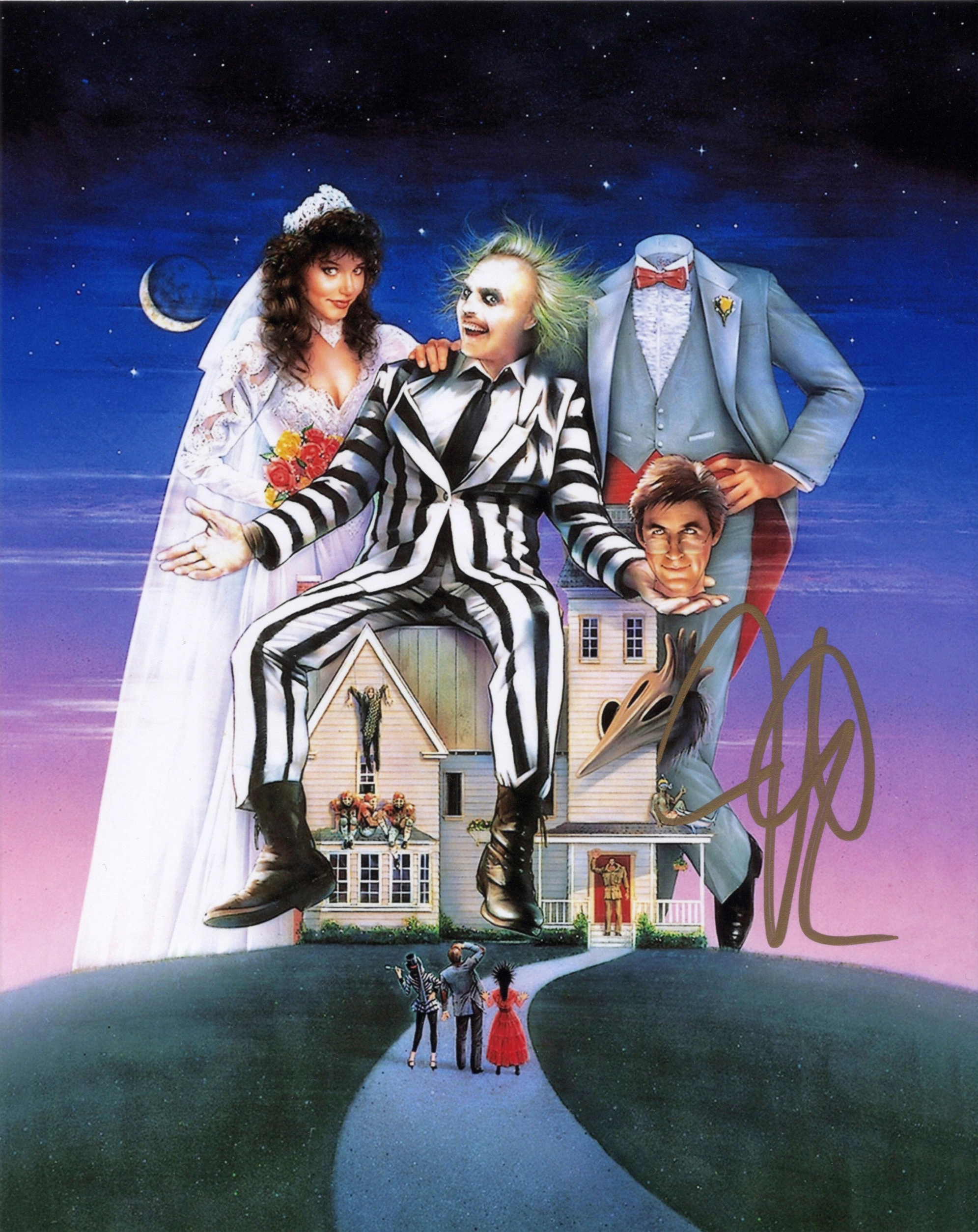 Tim Burton - Signed Photo - Beetlejuice