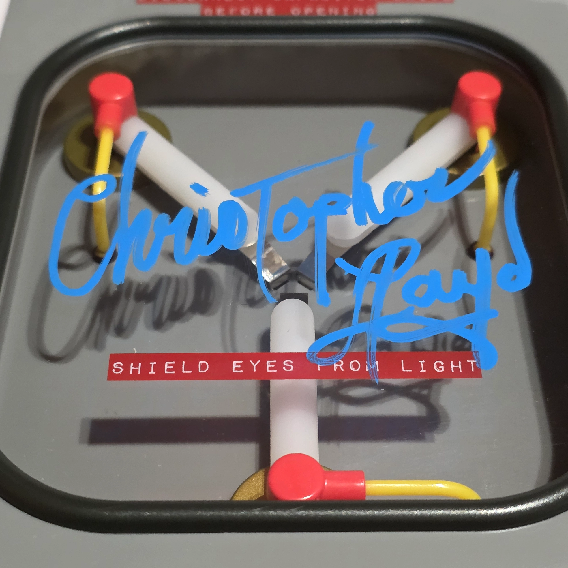 Back to the Future Flux Capacitor Light signed by Christopher Lloyd with Beckett Witness COA - Image 4