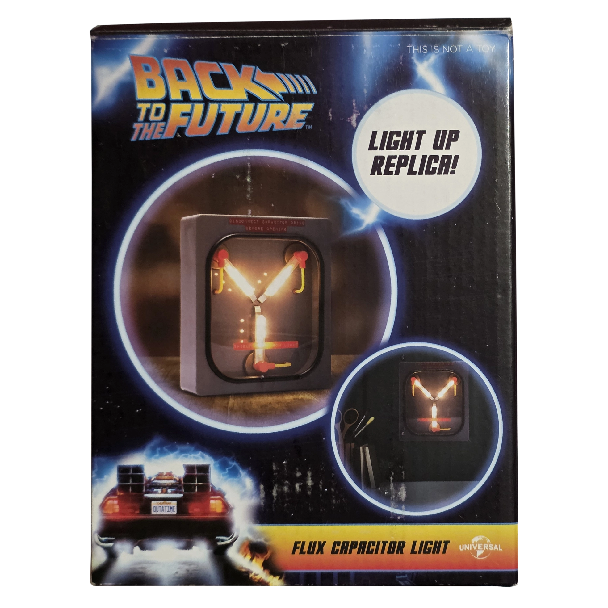 Back to the Future Flux Capacitor Light signed by Christopher Lloyd with Beckett Witness COA - Image 3