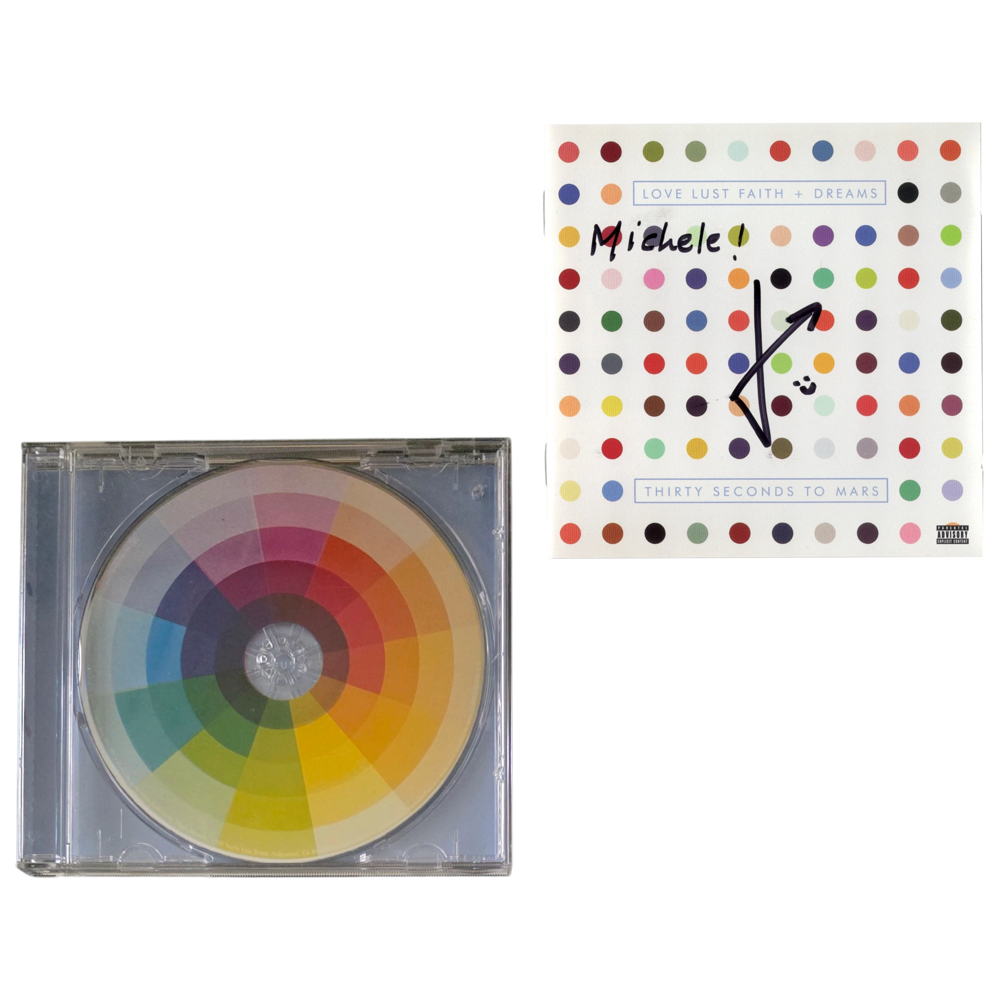 Thirty Seconds To Mars signed CD Love Lust Faith Dreams Jared Leto Promo Edition