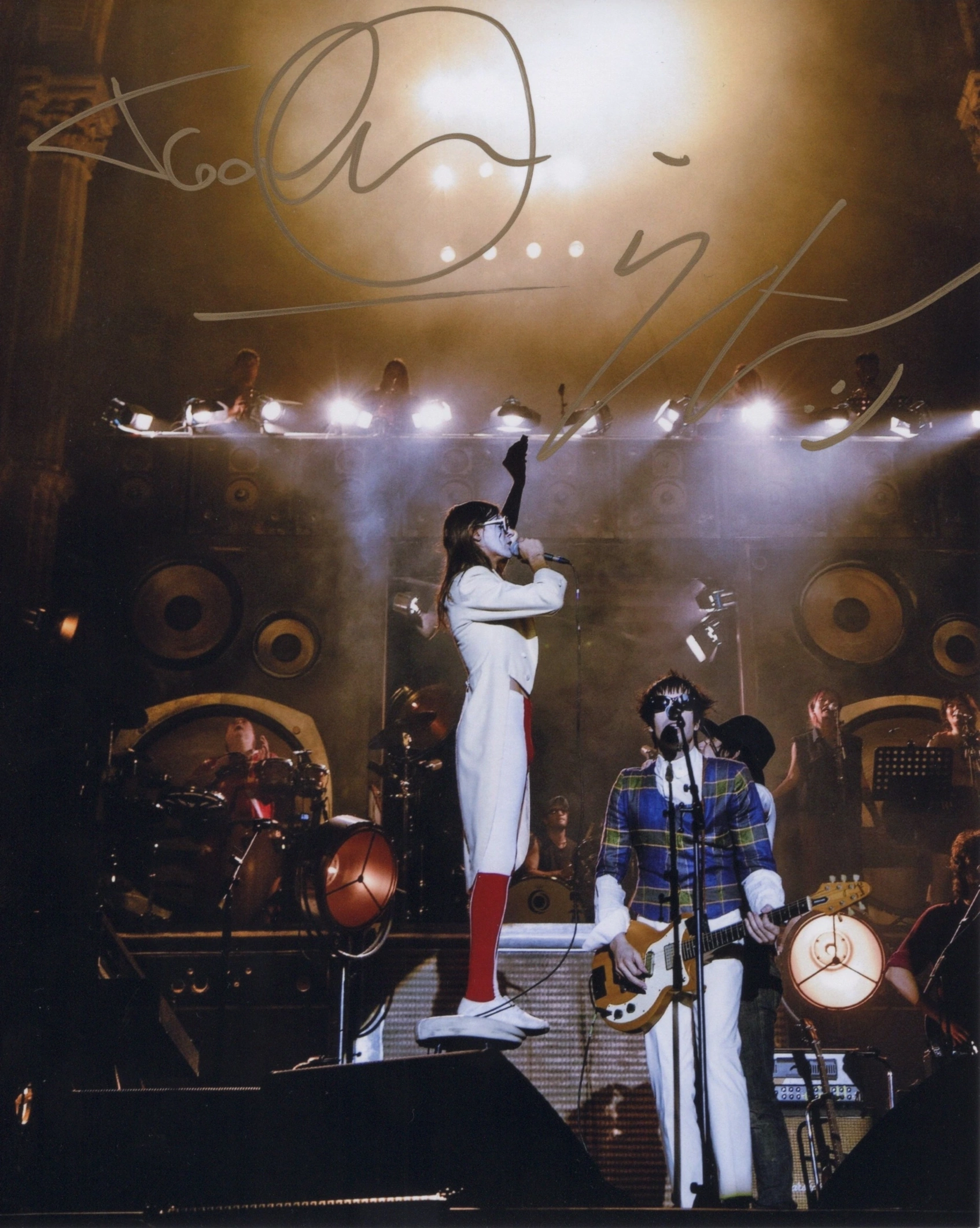 Lucio Corsi and Tommaso Ottomano – Signed Photo – La Chitarra Nella Roccia