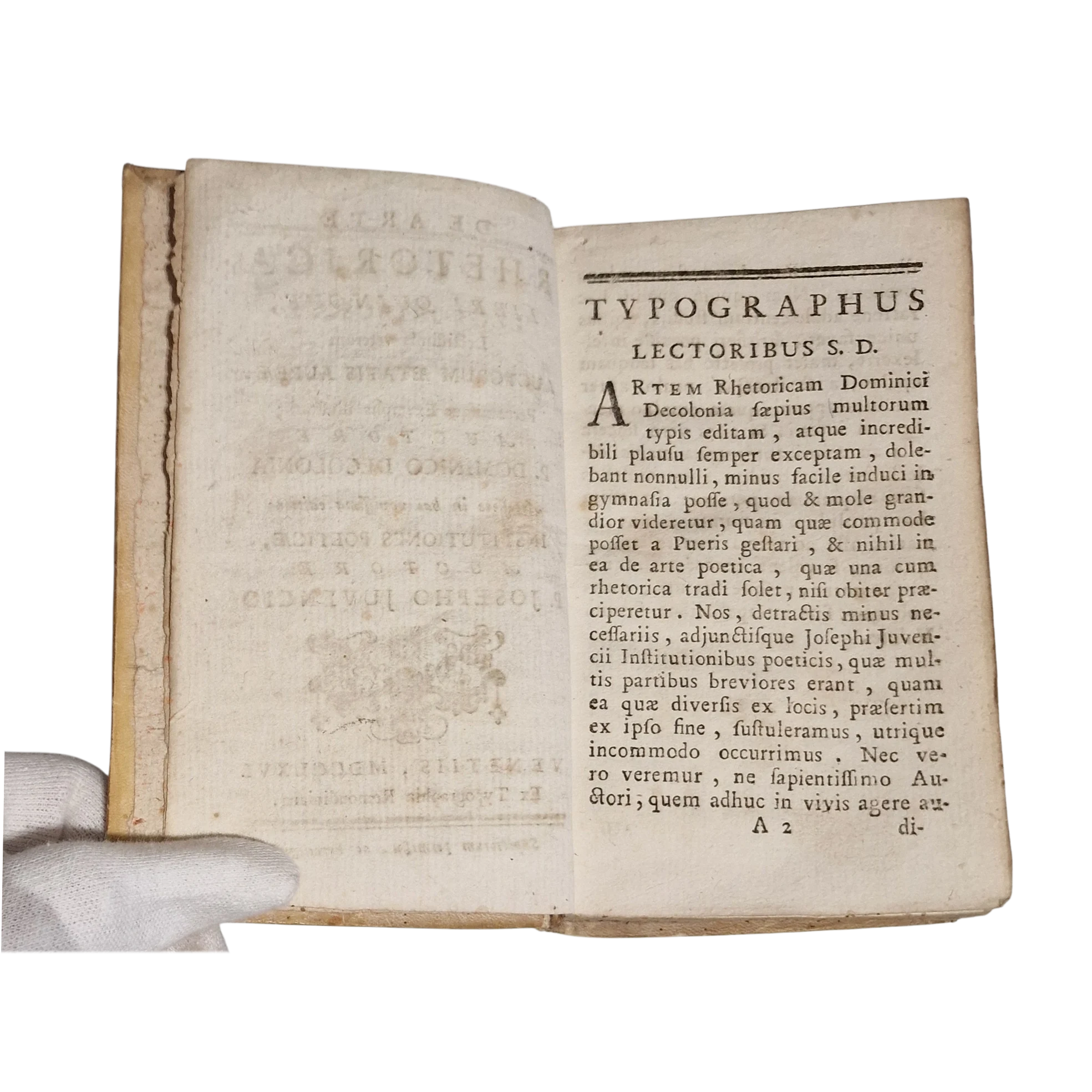 De Arte Rhetorica (1766) Domenico Decolonia – Antique Latin Rhetoric Book – Remondini Venice - Image 4