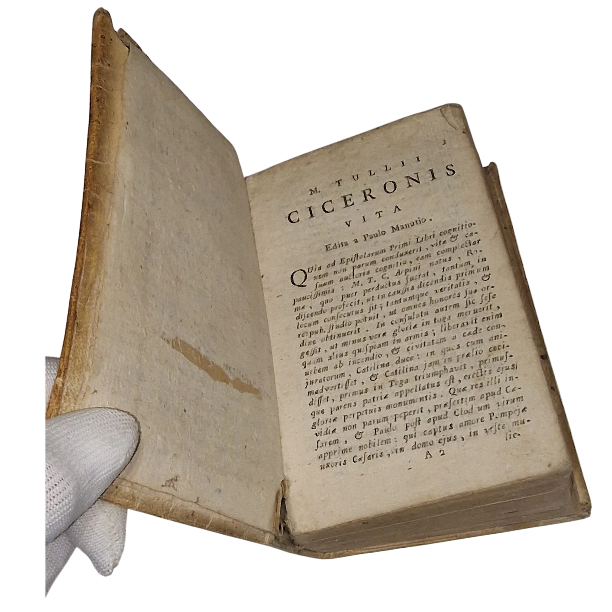 Cicero Epistulae ad familiares 1781 Latin vellum book Naples - Image 5