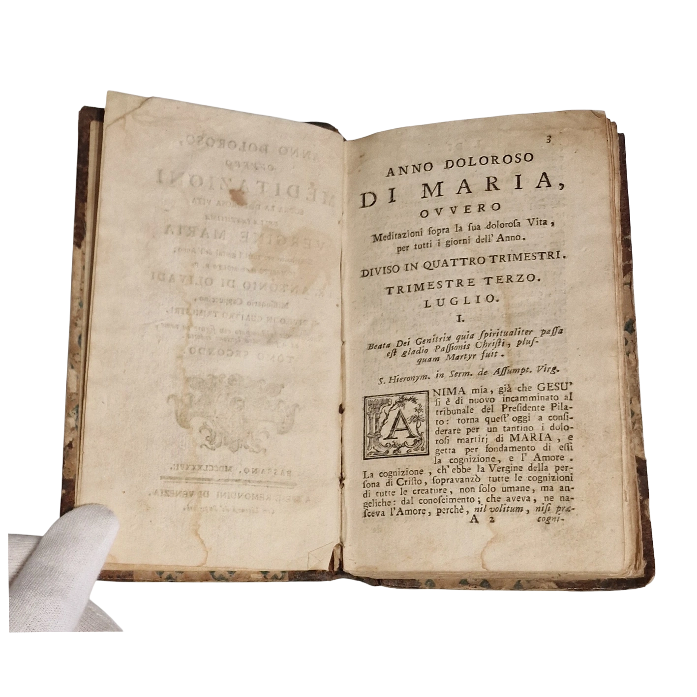 Anno Doloroso (1787) Vol. II – Antonio di Olivadi – Remondini Venice – Antique Italian Devotional Book - Image 4