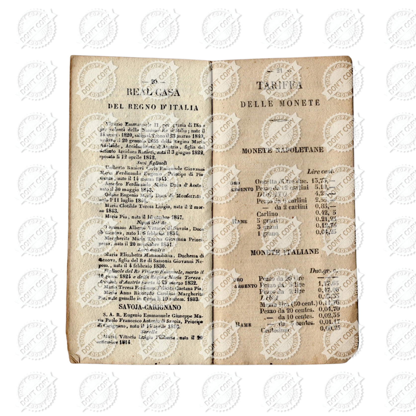 Antique Italian Calendar 1863 Almanac Booklet Stamperia dell'Iride Naples Book - Image 12