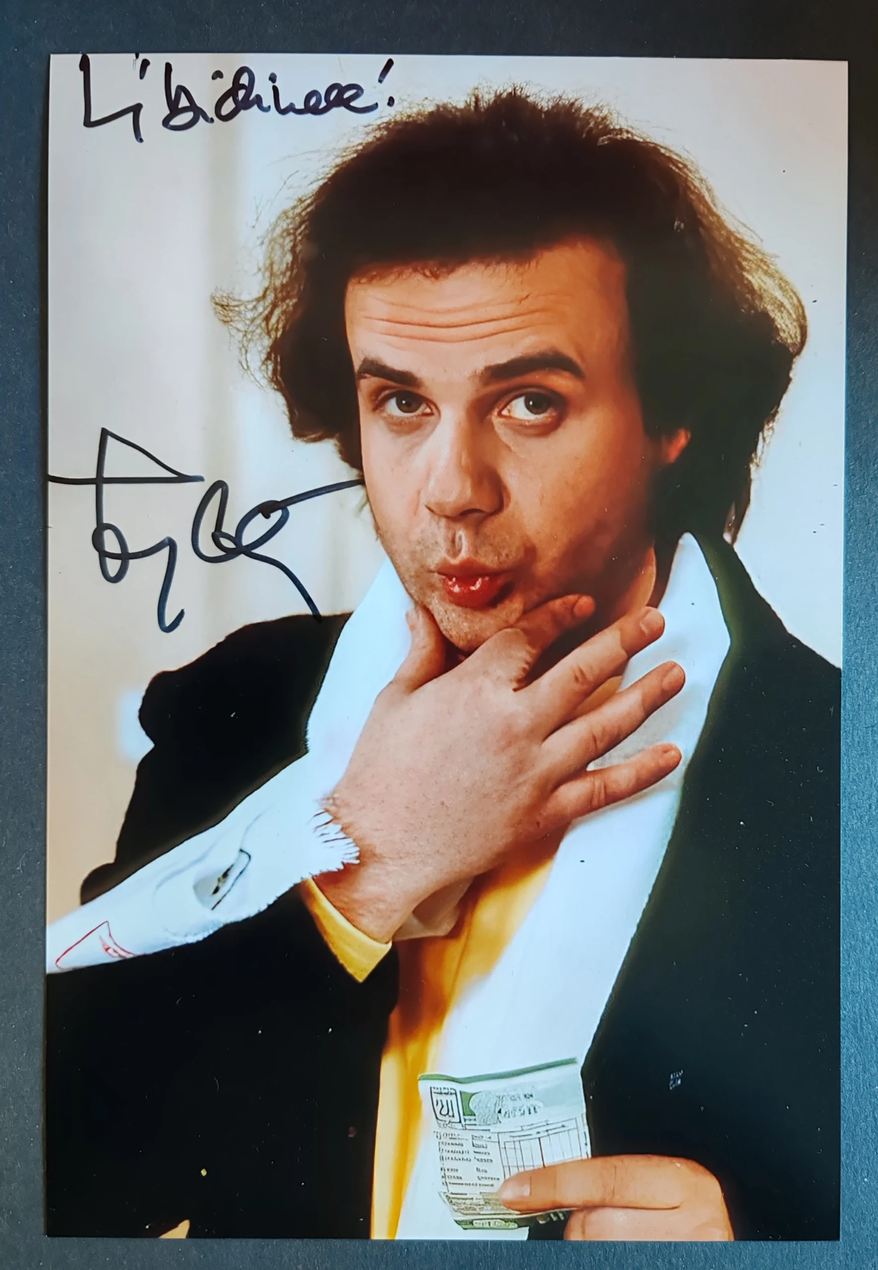 Jerry Calà - Signed Photo - Al bar dello sport