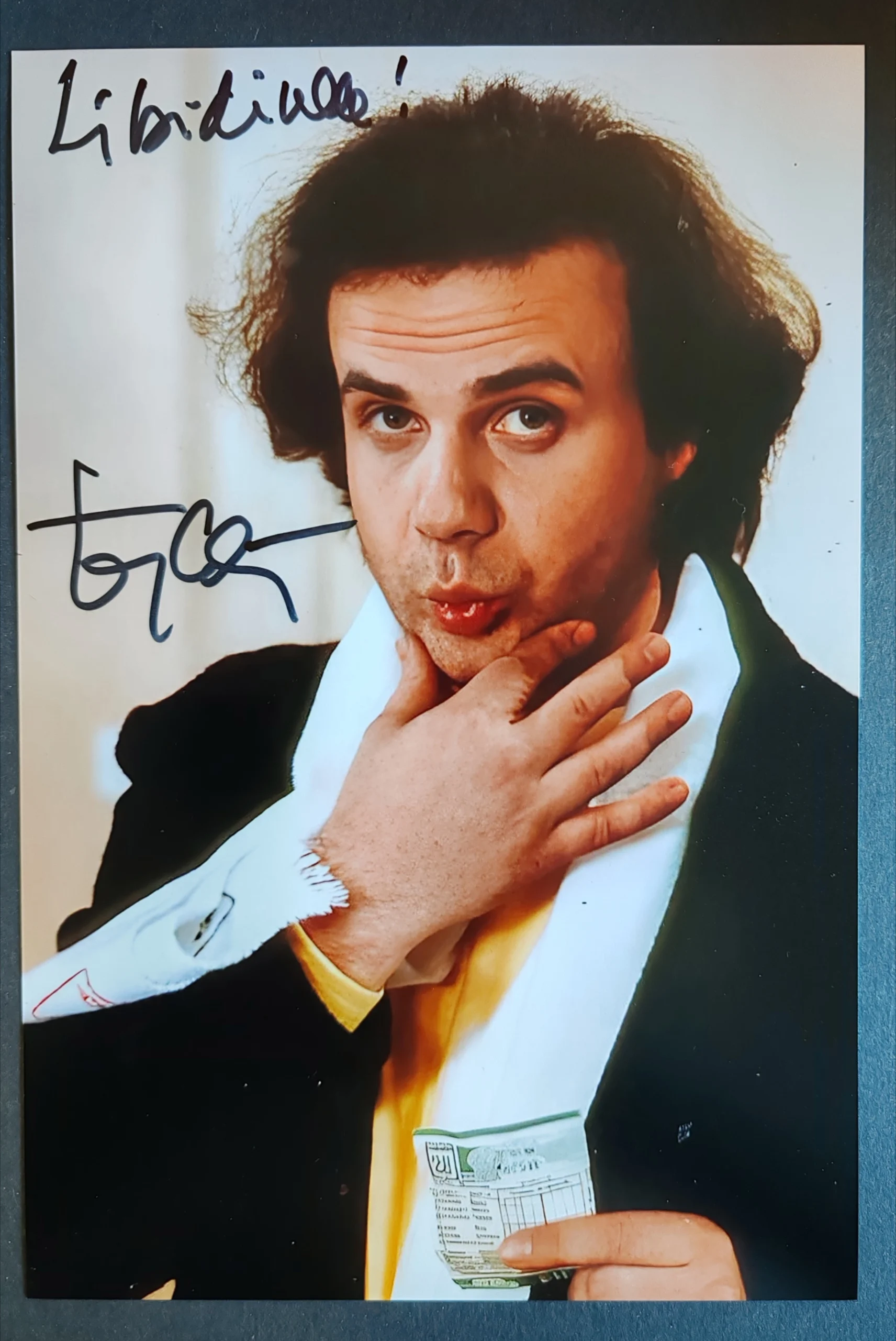 Jerry Calà - Signed Photo - Al bar dello sport