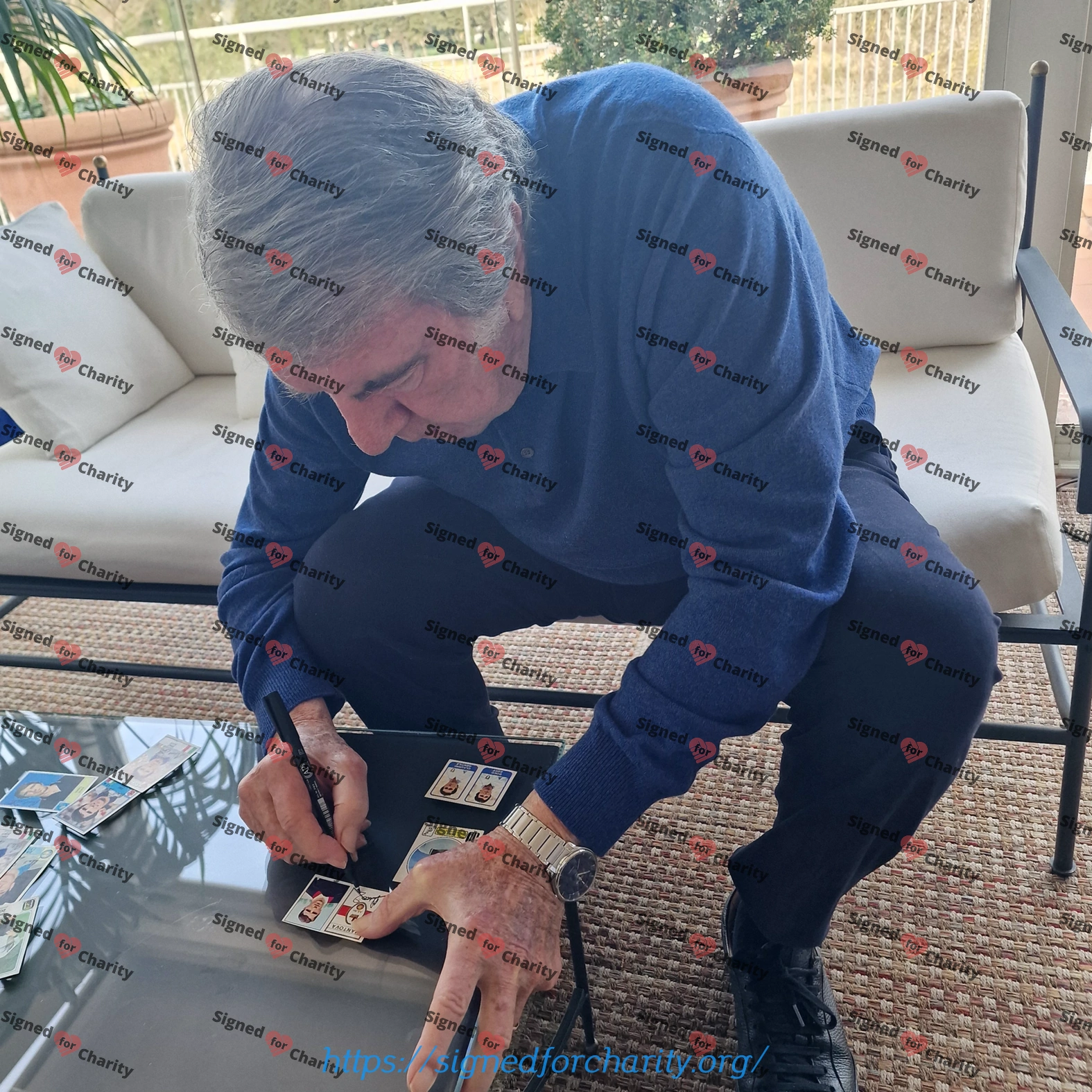 Dino Zoff - Autographed Soccer Sticker Card - Panini Mantova 1965 - 66 - Image 2